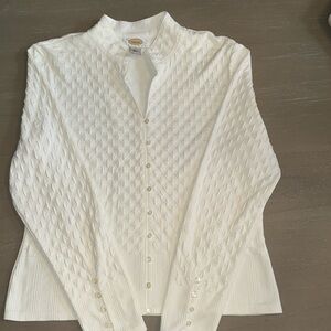 Talbots Long Sleeve Button Down Top - Large